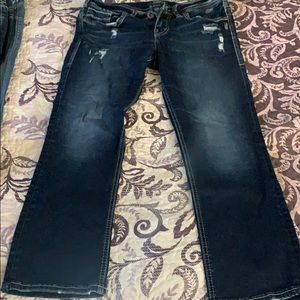 Silver jeans company Capri